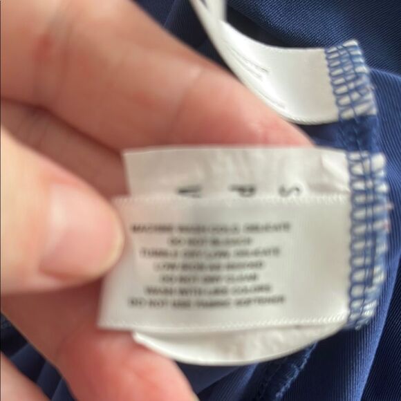 ANNIKA Cutter & Buck Blue and Citron Golf Shirt - Picture 10 of 10